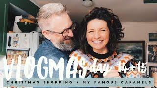 Vlogmas Day 14 & 15: Productive Christmas Shopping Haul + Homemade Famous Caramels!