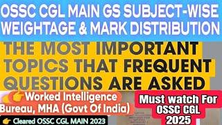 OSSC CGL MAIN GS COMPLETE STRATEGY WITH ALL RESOURCES