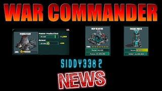 War Commander News - Power Plants - Gear Store - We Need Some World Map Updates.
