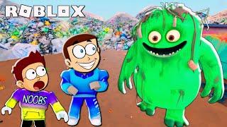 Roblox Trash Monster Mongo Obby | Shiva and Kanzo Gameplay