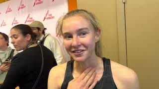 Katelyn Tuohy after smashing NCAA 3k record at 2023 Millrose