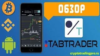 Торговый терминал TabTrader для биржи Binance.