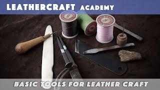 The basic set of tools you need for leatherwork