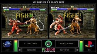 Mortal Kombat Trilogy (Sega Saturn vs PlayStation) Side by Side Comparison (Dual Longplay) VCDECIDE