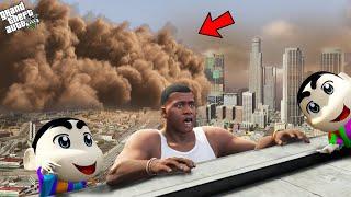 Franklin, Shinchan & Pinchan Survive Sandstorm In Gta 5!