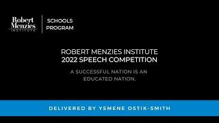 Robert Menzies Institute 2022 Speech Competition