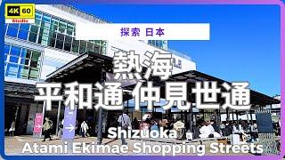 熱海 平和通 仲見世通 4K | Shizuoka - Atami Ekimae Shopping Streets | DJI Pocket 2 | 2024.11.24