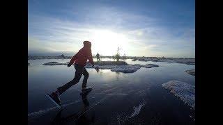 Ice Skating on Bog Pools | Estonia