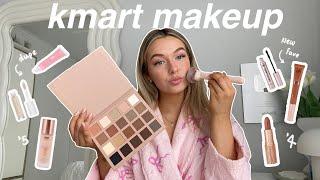 trying a full face of KMART MAKEUP?? ( wear test, first impressions & honest thoughts )