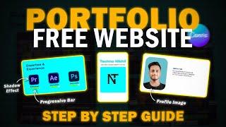 FREE Portfolio Website For Video Editor & Graphic Designer