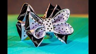 Little bows ribbons. Make Hair bow. Ribbon bows tutorial.