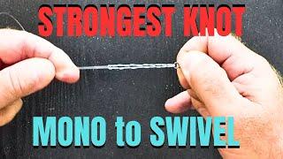 STRONGEST KNOT Mono to Swivel | How to tie Offshore Swivel Knot