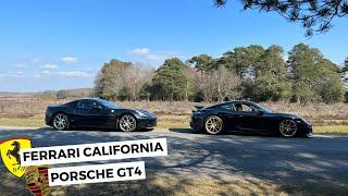 FERRARI CALIFORNIA X PORSCHE GT4 | Sunday Drive Out