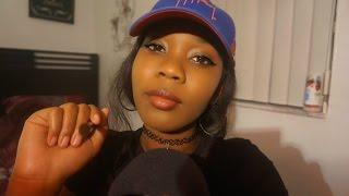 ASMR Stippling your Face w/ Gum Chewing and Tapping