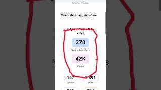 Our channel Performance #MyYearOnYouTube2023