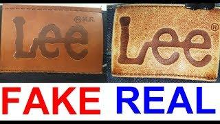 Real vs fake Lee jeans. How to spot fake lee