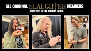 Original SLAUGHTER Members Open Sealed 1991 Trading Cards from Metal Mayhem