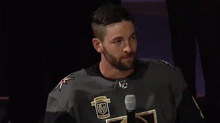 Engelland delivers emotional speech before puck drop