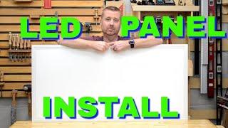 LED Panel Lights - How To Install, Surface Mounted