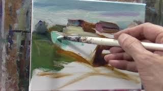 Beached Boats LOOSEN UP PAINT FASTER Oil painting Demo by Peter Chorao