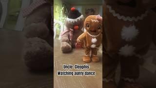 Gingy Uncle watching Gingy Aunty do her dance  #walmartfinds #gingerbread #christmas #foryou #fyp