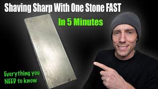 How To Sharpen A Knife In About 5 Minutes With ONE Stone | EVERYTHING YOU NEED TO KNOW FAST! 2023