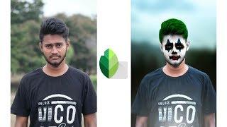 Snapseed Joker Face Concept Background Change Photo Editing Tutorial in Snapseed Joker Editing