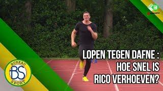 Kickbokser Rico Verhoeven loopt 100m tegen Dafne Schippers!