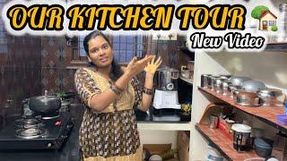 Our Kutty Kitchen Tour || My organized Kitchen tour || Organizing Small Kitchen