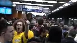 Arsenal Fans Metro to Champions League Final Paris 2006