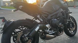 Yamaha MT09 Akrapovic exhaust soundcheck!