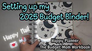 Set up my 2025 Budget Binder with me/Happy Planner/The Budget Mom Workbook