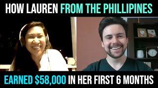 Drop Servicing Blueprint Review - How Lauren Earned $58,000 In Her First 6 Months - Dylan Sigley