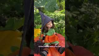 Paola Reina doll witch clothes #knittingpattern #halloween #toypatternsbyirina #shorts