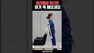 허리통증 있다면 이 동작 꼭 해보세요 #허리통증 #허리디스크 #허리통증완화