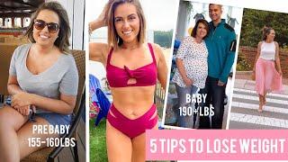 5 TIPS TO LOSE WEIGHT | Down 70 lbs | LEANNA MICHELLE