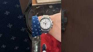 New Omega Speedmaster Moonwatch Professional. White dial.