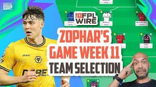 Zophar's Gameweek 11 Team Selection | The FPL Wire | Fantasy Premier League Tips 2024/25