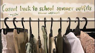 CASUAL BACK TO SCHOOL SUMMER OUTFITS!! (dress code friendly)