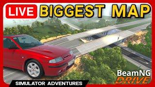 BeamNG LIVE - Exploring The BIGGEST Map EVER!