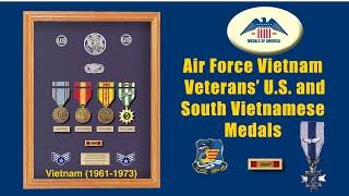 Air Force Vietnam Veterans’ Military Medals Explained including 12 actual Veteran's Displays!