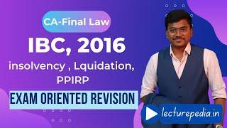 Insolvency bankruptcy code,2016 Revision (IBC,2016) || CA Final Pape-4 & Paper-6D for May 2023