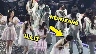 NewJeans accused of ignoring ILLIT at SBS Gayo Daejeon #kpop