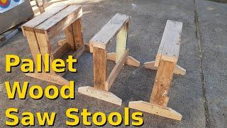 Build a pair of saw stools from a single pallet