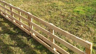 Building a pallet fence and wind block part one. Free beautiful fencing for the garden.