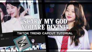 “SCARY MY GOD YOU ARE DIVINE” TikTok trend||capcut tutorial||@Junvsxm