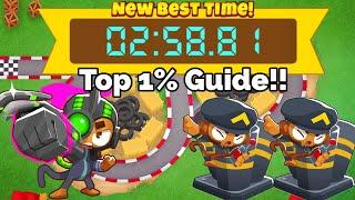 Btd6 Race “The Monklympics!” In 2:58.81 Top 1% Guide!!