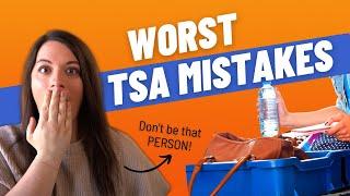 7 WORST TSA Line Mistakes (Travel Tips for Airport Security 2024)