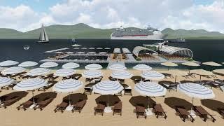 BulDock - Modular Floating Pontoon Dock | 3D Visualization Pool
