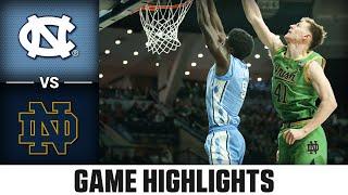 North Carolina vs. Notre Dame Game Highlights | 2024-25 ACC Men's Basketball